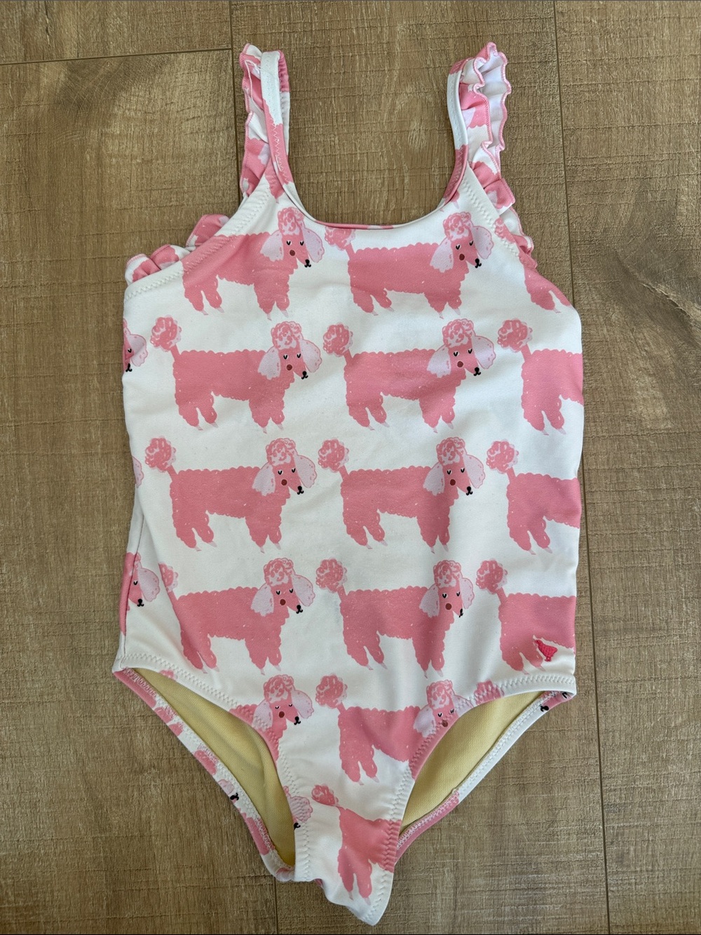 Pink Chicken Poodle One-Piece Swimsuit